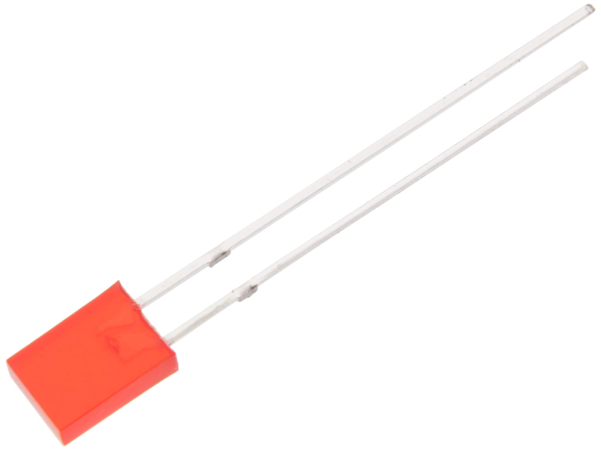 LED red 5 mm flat 1500mcd @ electrokit