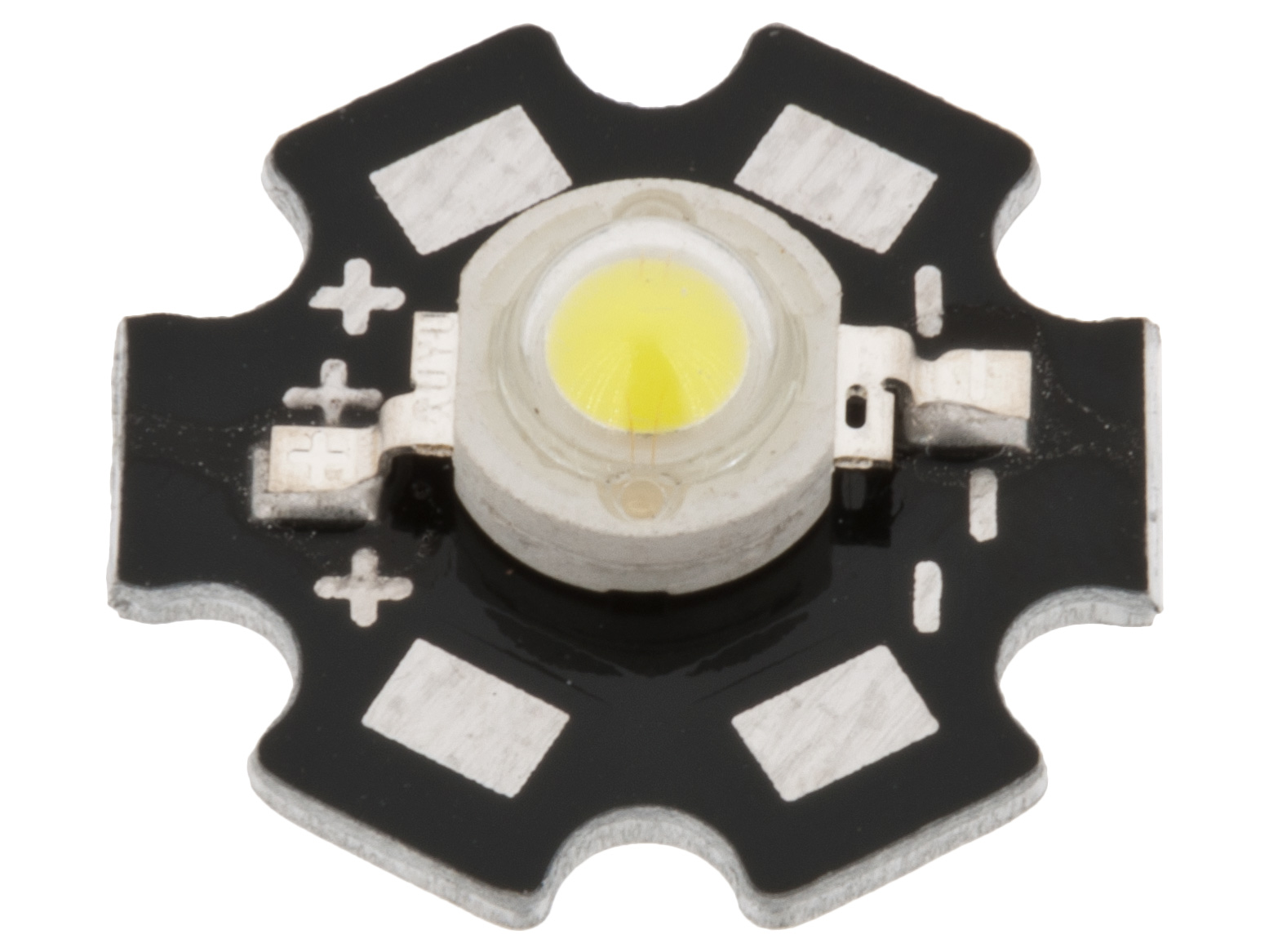 LED 3W cool white 6000K with PCB @ electrokit