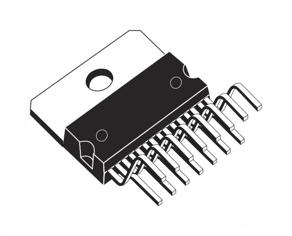 L298 MULTIWATT-15 Motordrivare dubbel H-brygga @ electrokit