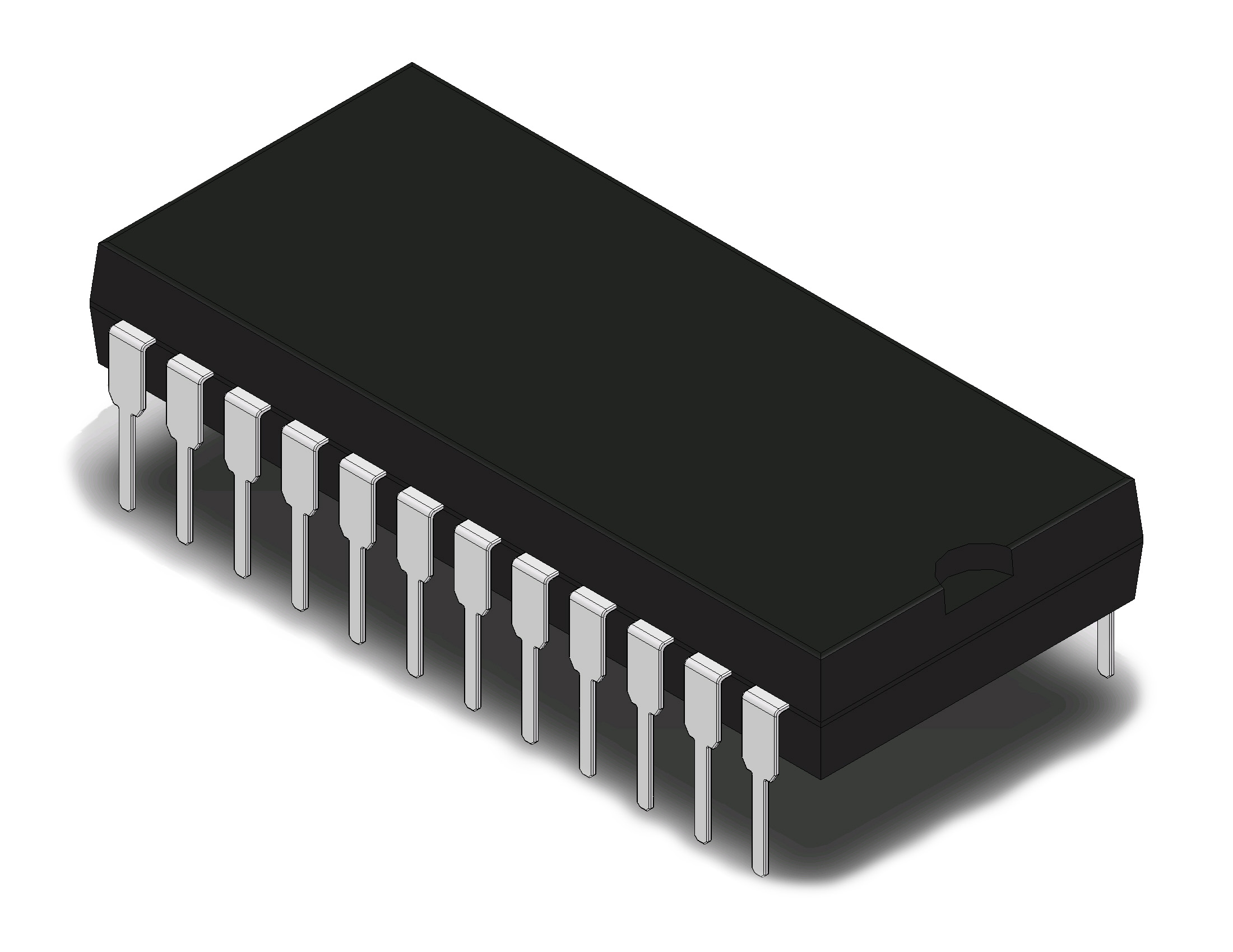 4034B DIP-24W 8-Stage Static bi-dir parallel/serial bus regi @ electrokit