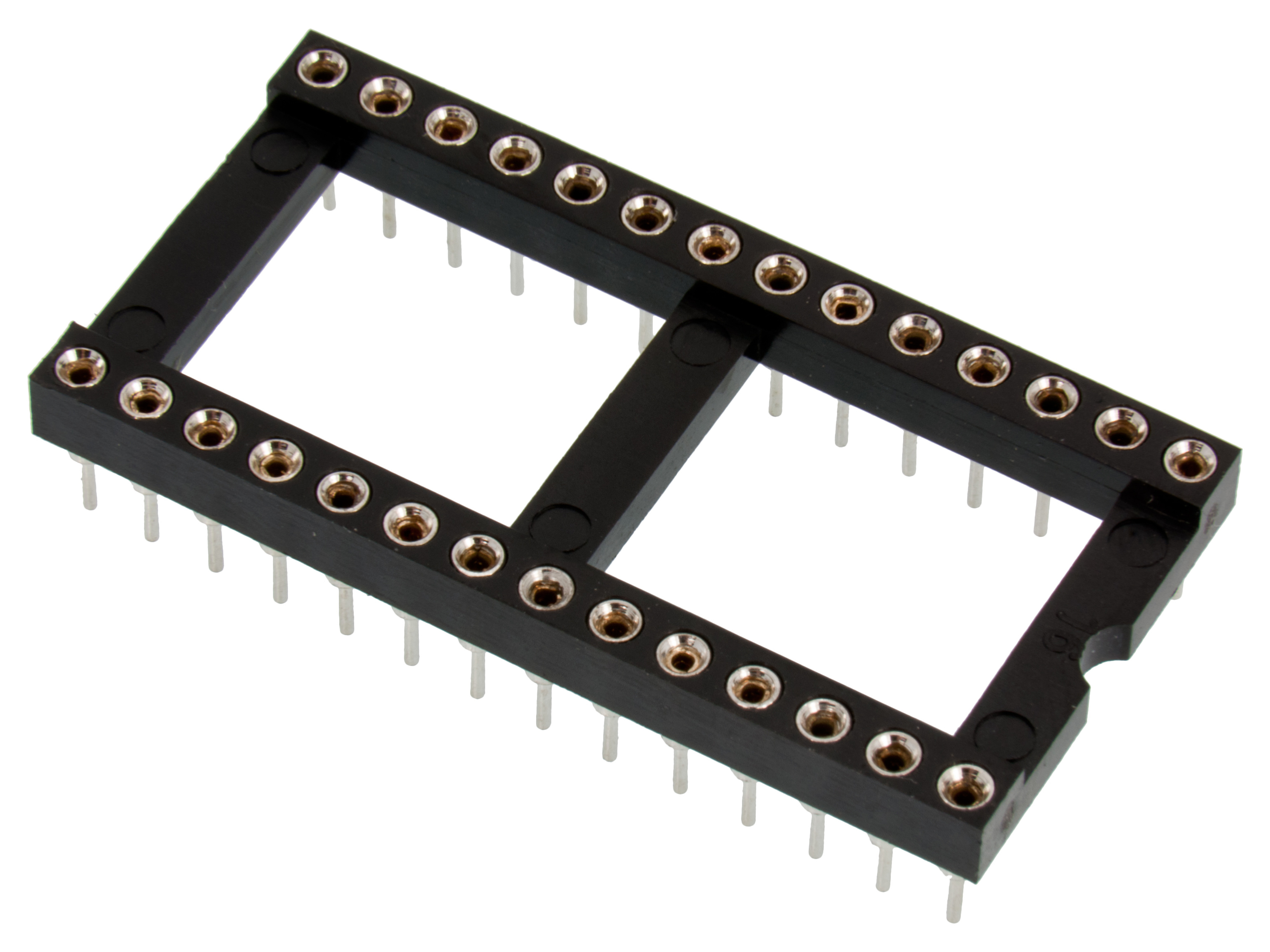 DIL-hållare svarvad 28-pin 0.6"