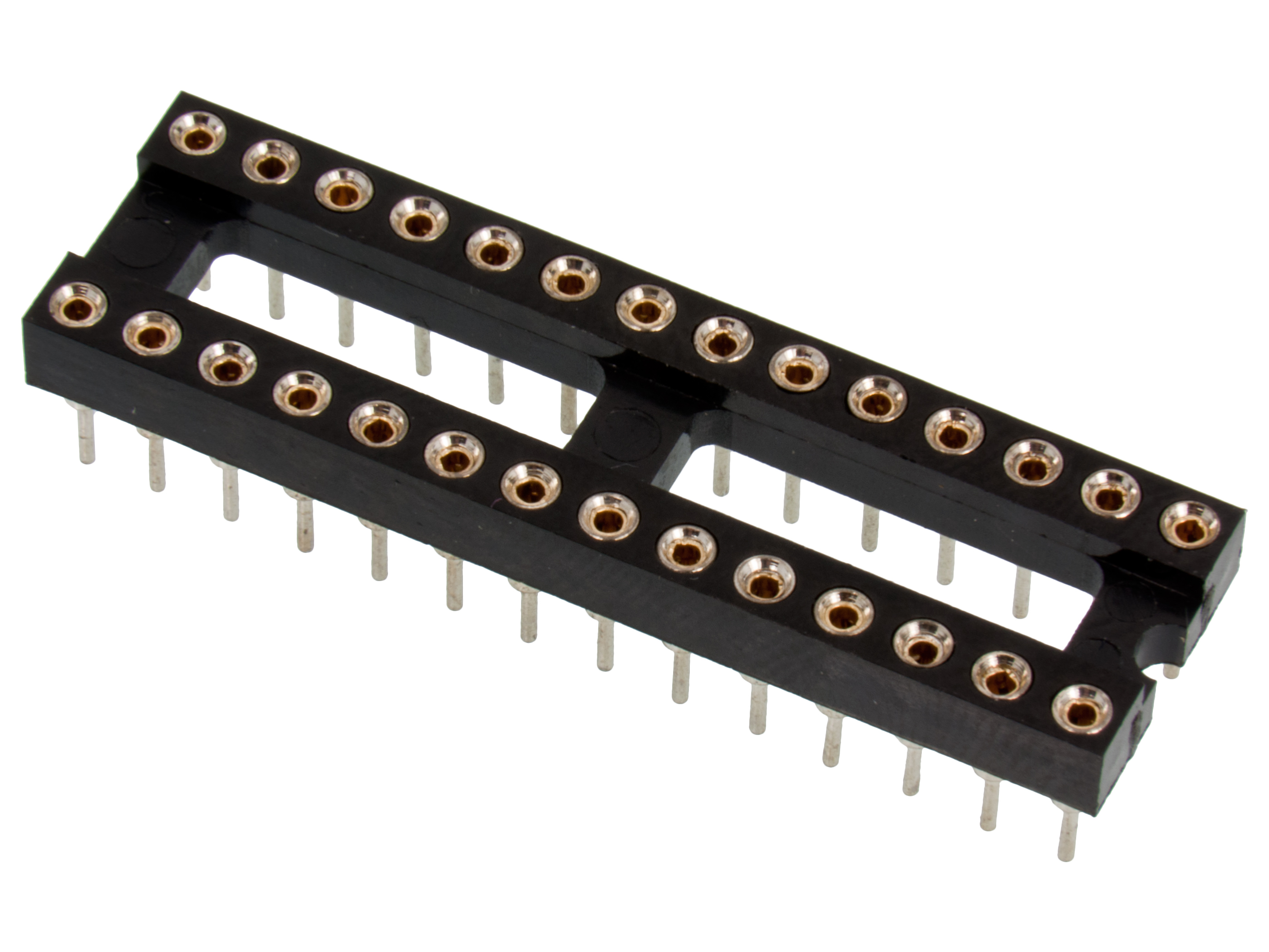 DIL-hållare svarvad 28-pin 0.3"