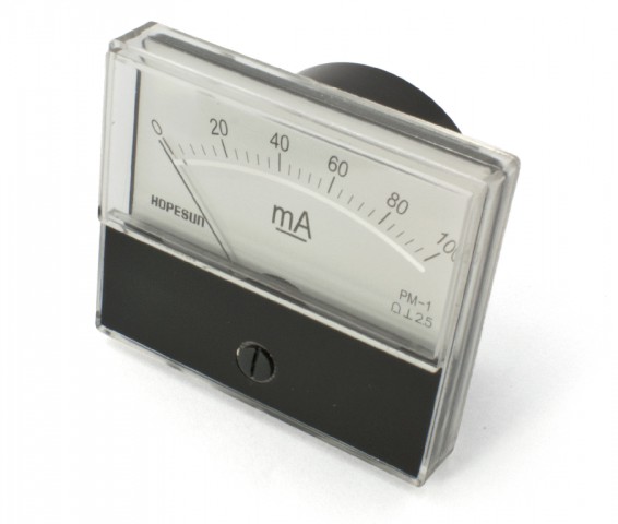 Panel Meter 10A 60x47mm @ electrokit