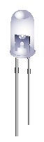 LED UV 3mm 3.3V 40mcd 400nm 30gr @ electrokit (1 av 1)