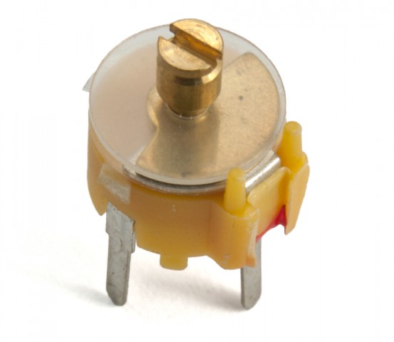 Buy Trimmer capacitor 2-10pF yellow at the right price @ electrokit