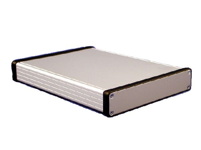 Aluminium enclosure extruded 1455N2201 220x103x53mm @ electrokit