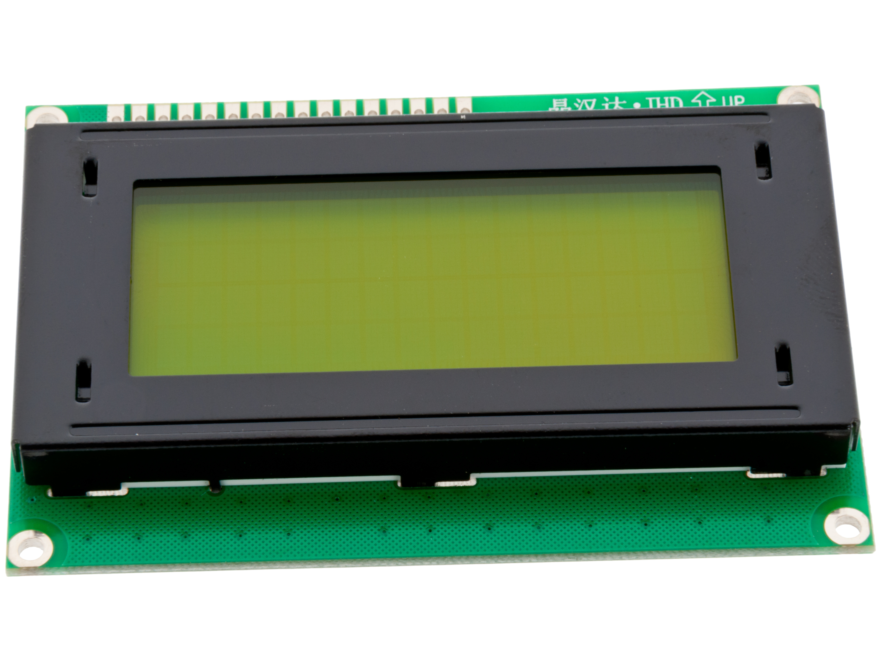 LCD 4x16 tecken JHD164A STN gulgrön LED @ electrokit