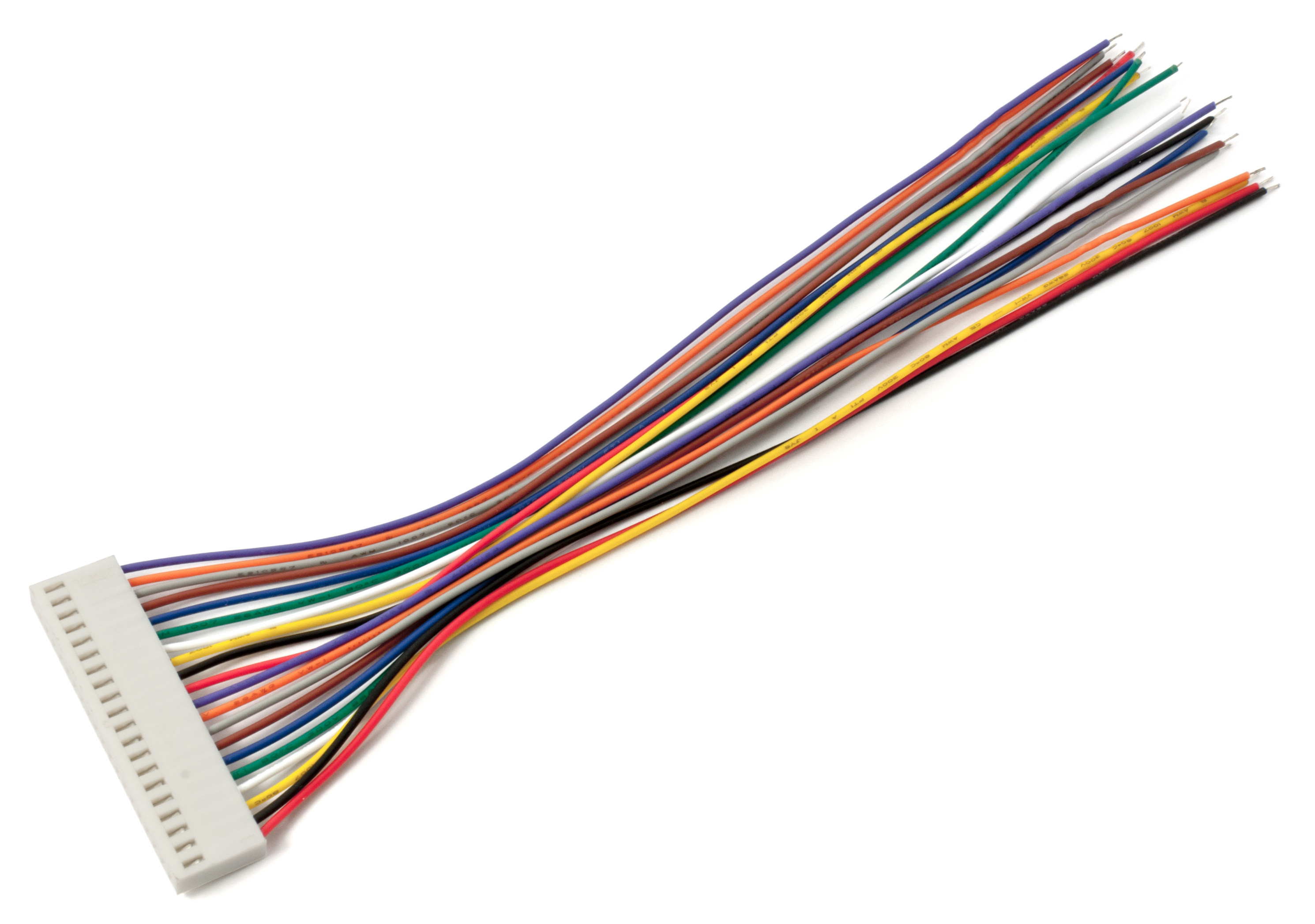 Kontakthus 2.54mm 2510-20Y med kabel 20-pol 20cm