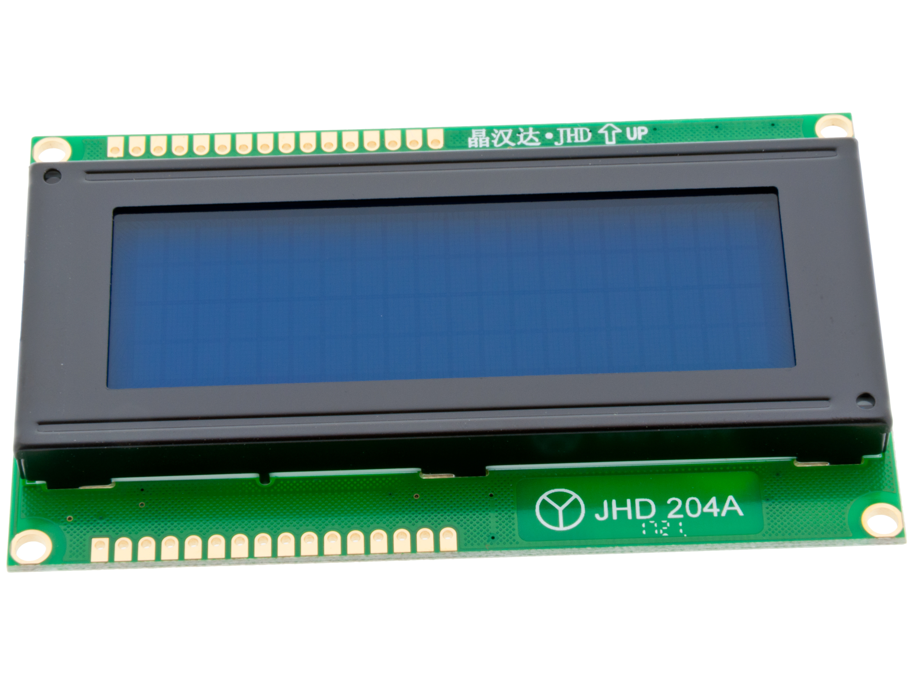 LCD 4x20 tecken JHD204A STN blå/vitLED @ electrokit