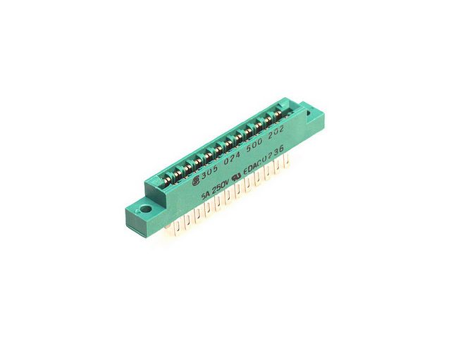 Edge connector 2x12-p 3.96mm @ electrokit