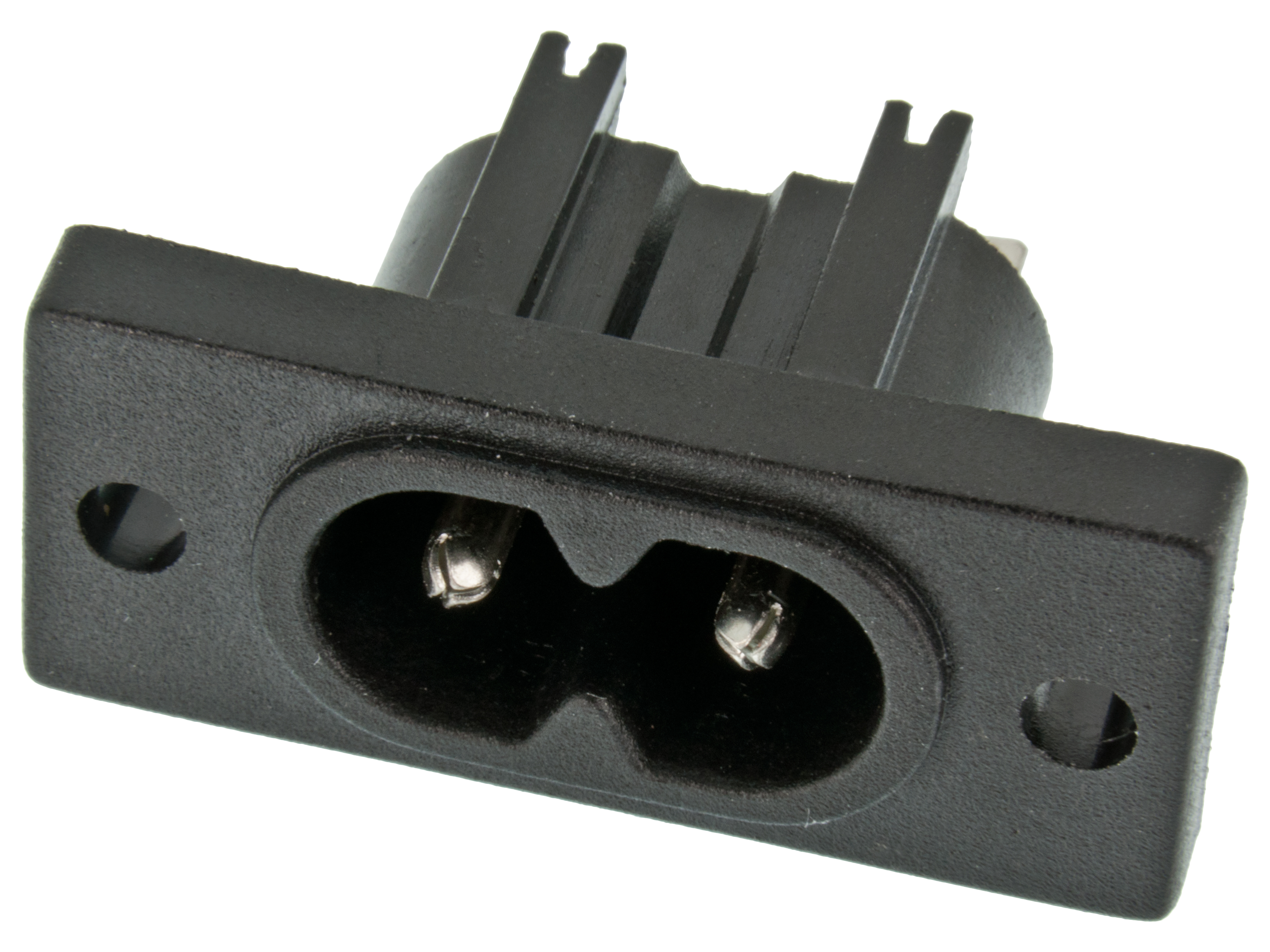 Power connector 2-p chassie @ electrokit