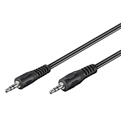 Audiokabel 3.5mm hane/hane 1.5m stereo