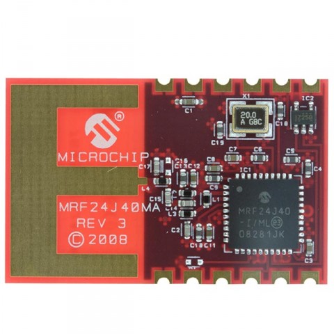 MRF24J40MA-I/RM Zigbee module @ electrokit