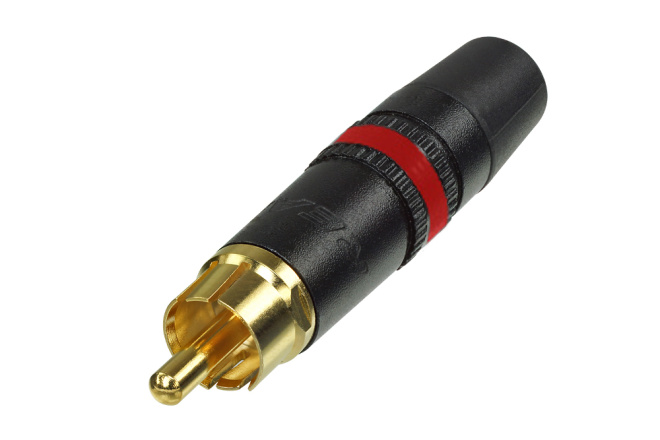 RCA plug REAN gold red @ electrokit