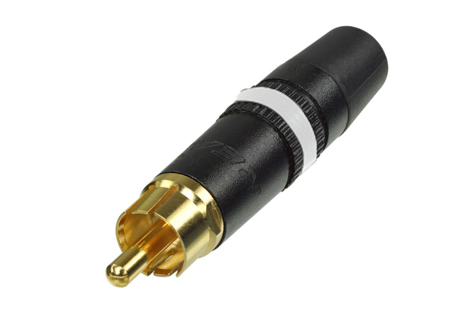 RCA plug REAN gold white @ electrokit