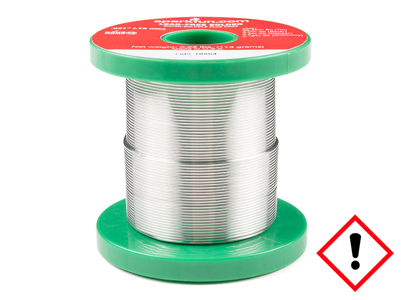 Solder wire Sn/Cu/Ag/Sb 0.8mm 113g lead free @ electrokit