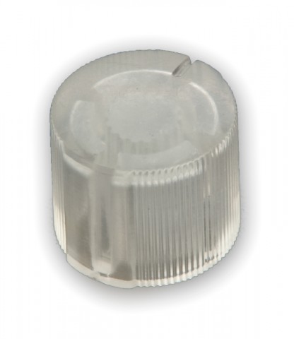 Knob transparent ø15x12.5mm @ electrokit