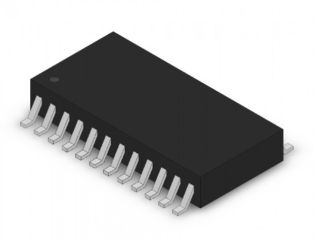STLED316SMTR SO-24 Serial-interfaced 6-digit LEDcontroller @ electrokit