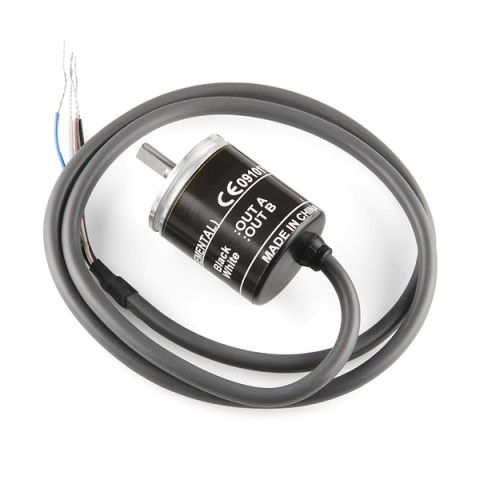 Rotary encoder 200ppr quadrature output @ electrokit