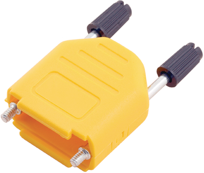 Enclosure D-SUB 25p plastic yellow @ electrokit