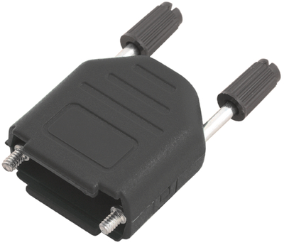 Enclosure D-SUB 15p plastic black @ electrokit