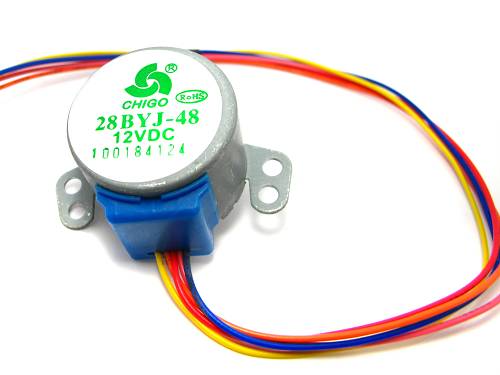 Stepper motor 28BYJ-48 12V unipolar @ electrokit