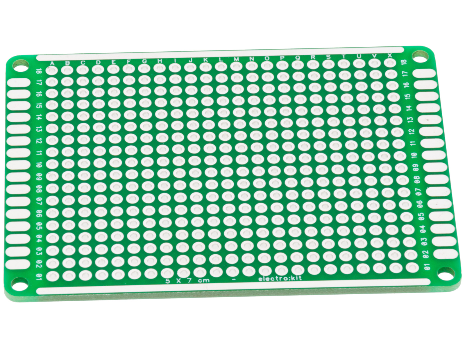 Experimentkort 50x70mm FR4 414 hål