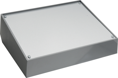 Enclosure sloping grey 311x85x170mm @ electrokit