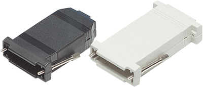 Enclosure DB25-DB9 white @ electrokit