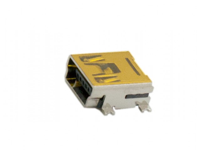 USB miniB connector SMD @ electrokit