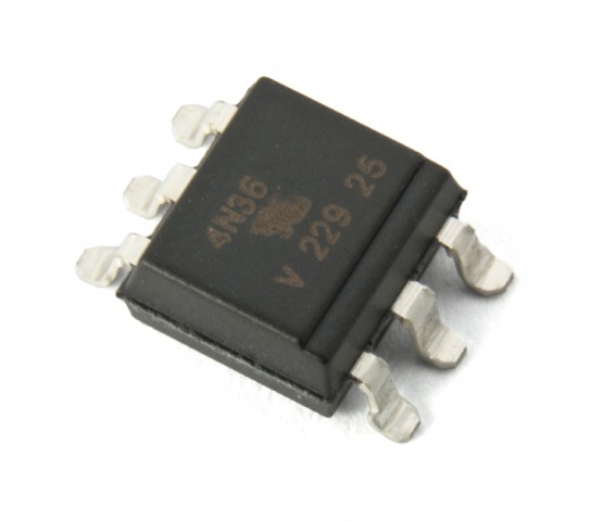 4N36 DIP-6 (SMD) opto coupler @ electrokit