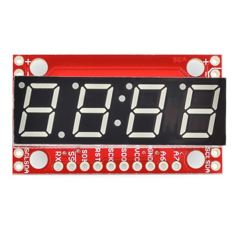 7-Segment Serial Display - Red @ electrokit