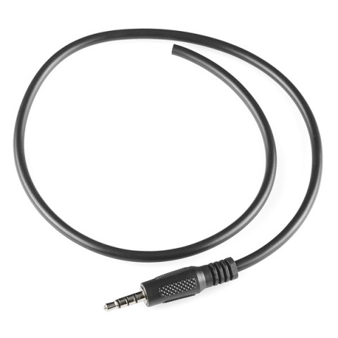 Kabel 3.5mm 4p - öppen ända 45cm @ electrokit