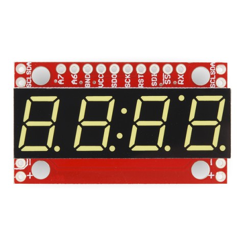 7-Segment Serial Display - White @ electrokit