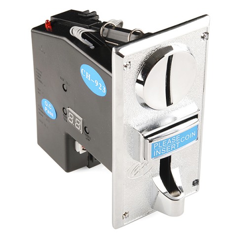 Coin Acceptor - Programmable (3 coin types) @ electrokit