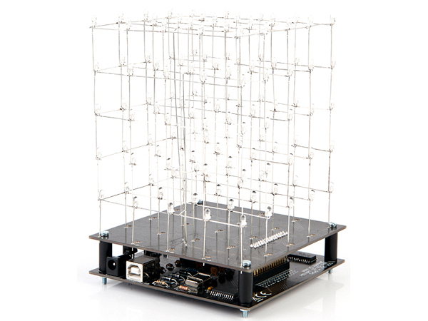 3D LED Cube 5x5x5 (white LED) @ electrokit