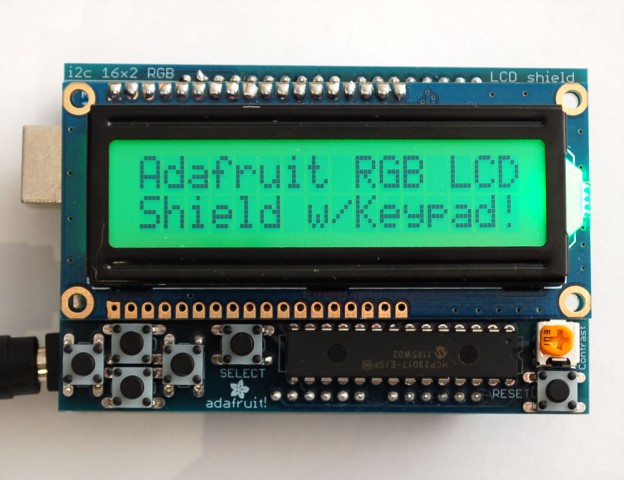 RGB LCD shield 16x2 2-pin @ electrokit (1 av 4)