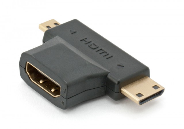 Adapter HDMI hona - micro/mini hane @ electrokit (2 av 2)
