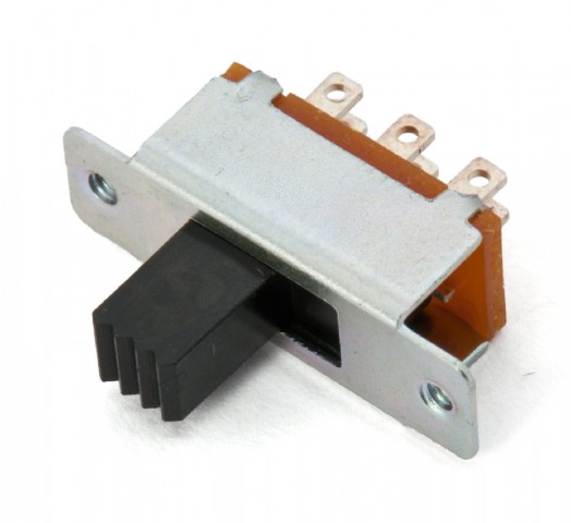 Slide switch 2-p on-on solder lugs @ electrokit