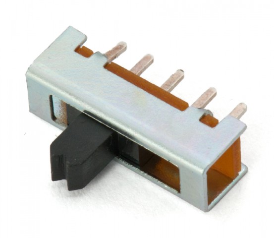 Slide switch 1-p on-on-on-on pcb @ electrokit