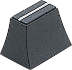 Knob for slide pot - black @ electrokit