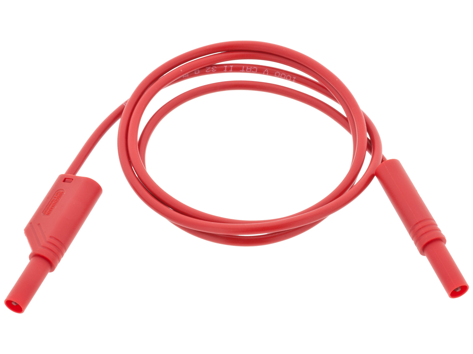 Safety test lead ø4mm 2.5mm2 1m - red @ electrokit