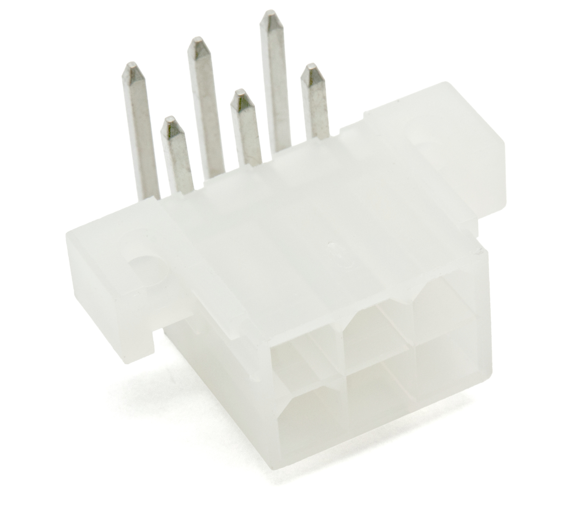 Female header Mini-Fit 2x3-pos 90deg @ electrokit