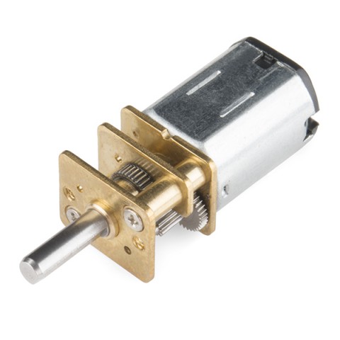 Miniature DC-motor with gearbox 6-12VDC 10:1 2600rpm @ electrokit