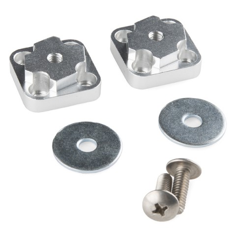 Actobotics Hex wheel adapter 17mm 2-pack @ electrokit