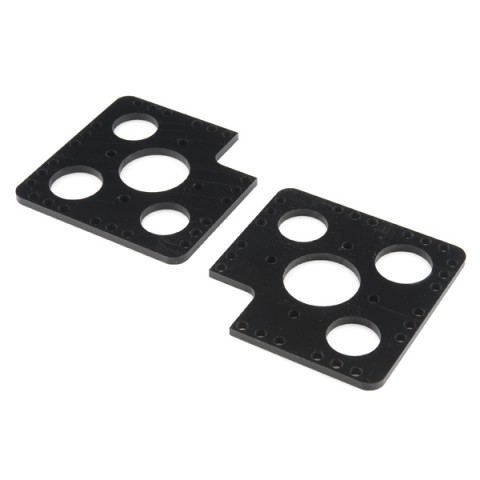 Wheel plate 90 deg 2-pack @ electrokit