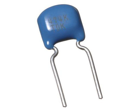 Ceramic MLCC 1uF 50V X7R 5mm @ electrokit