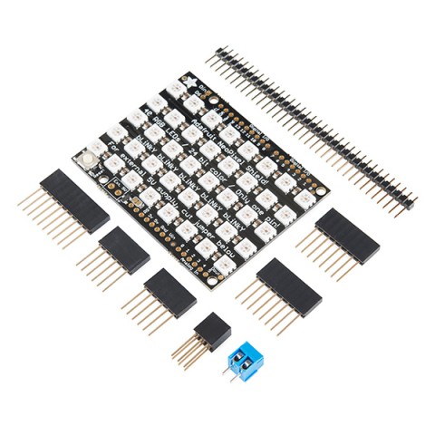 NeoPixel shield 5x8 RGB LEDs @ electrokit