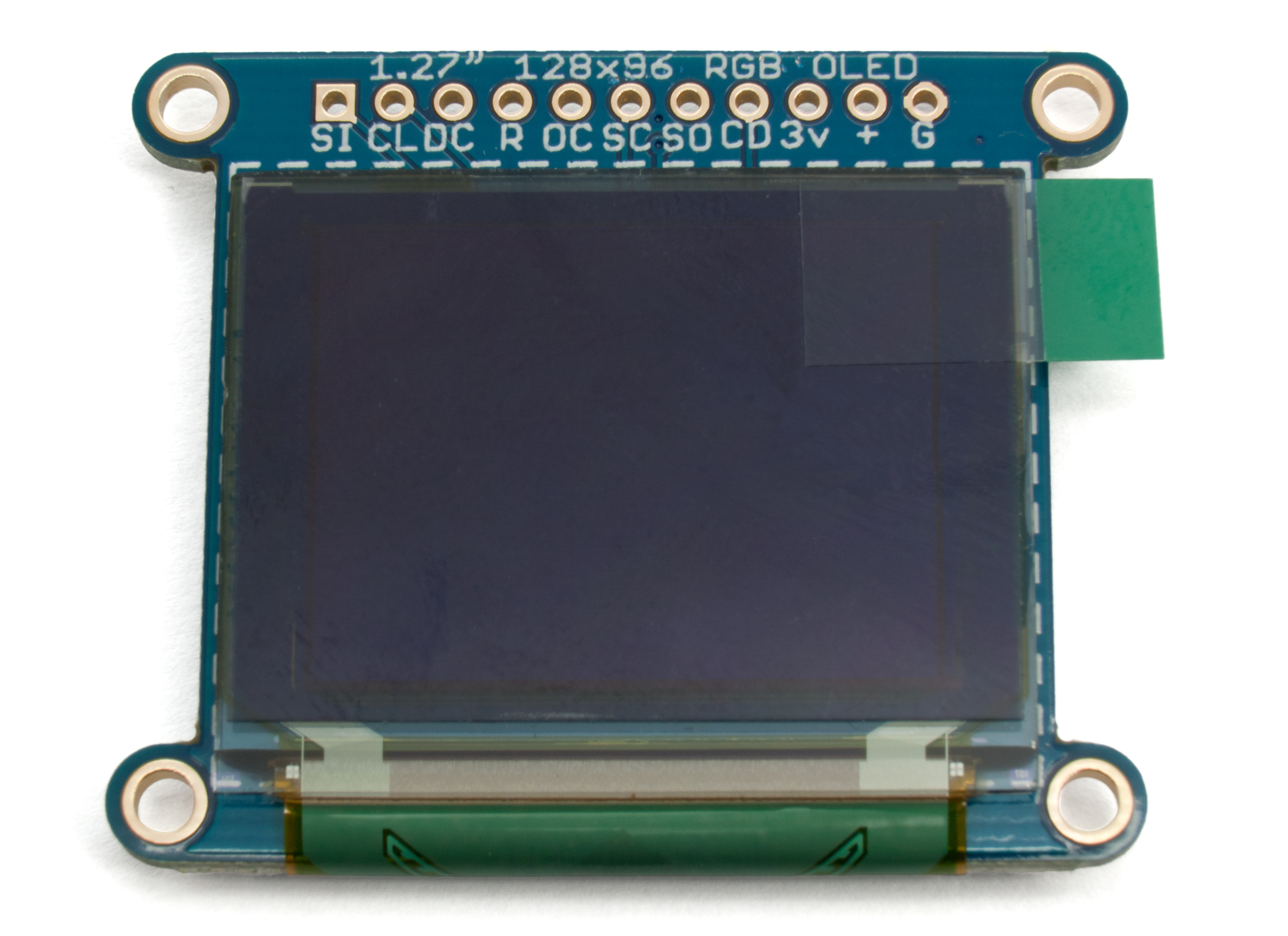 LCD OLED 1.27" with MicroSD reader Serial @ electrokit