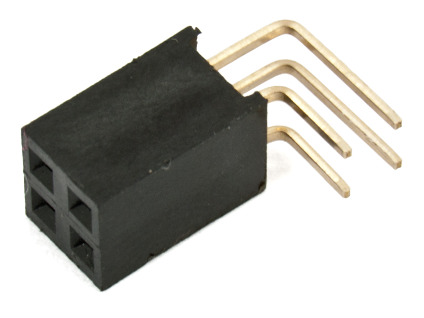 Hylslist 2.54mm 2x2p vinklad